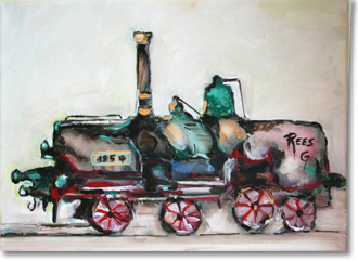 La petite locomotive peinte par germaine rees